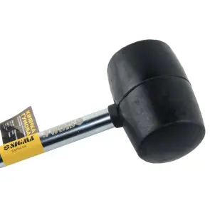 Киевлянка резиновая черная 340г металлическая обрезиненная рукоятка SIGMA (4317471) №3