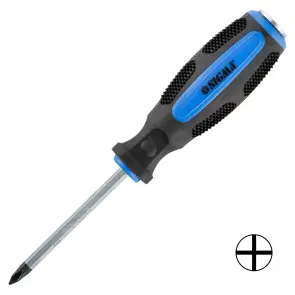 Викрутка ударна хрестова PH1×75мм CrV SIGMA (4004601) №1