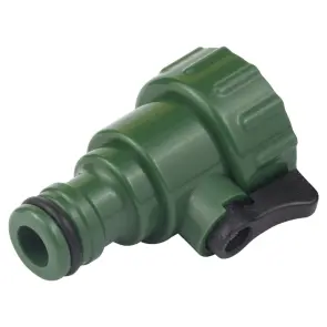 Кран запорный в/с ¾" с адаптером на коннектор ½" (ABS) GRAD (5016985) №4