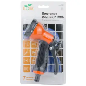 Пістолет-розпилювач 7-ми режимний (ABS+TPR) FLORA (5011494) №7