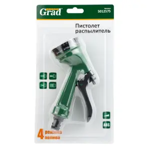 Пістолет-розпилювач 4-х режимний АВС GRAD (5012575) №4