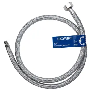 Шланг підводка для води 1/2" М10×17мм 100см CORSO XA-3310 (9690650) №1