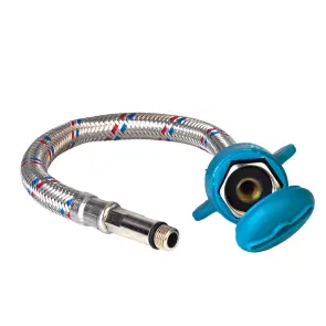 Шланг підводка 1/2" М10×35мм 30см AQUATICA XA-5403 (9790663) №6
