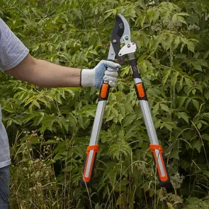 Сучкоріз площинний телескопічний храповий алюмінієві рукоятки 700-874мм FLORA (5022374) №6