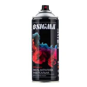 Эмаль аэрозольная акриловая 400мл RAL 3005 (темно-вишневый глянец) SIGMA (2736941) №2