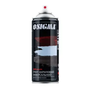 Грунт аэрозольный акриловый 400мл RAL 3009 (оксидно-красный) SIGMA (2737541) №2