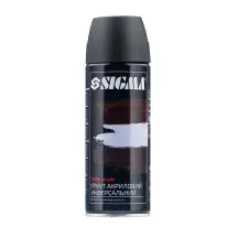 Грунт аэрозольный акриловый 400мл RAL 9005 черный SIGMA (2737531)
