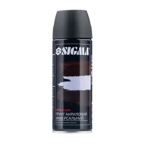 Грунт аэрозольный акриловый 400мл RAL 9005 черный SIGMA (2737531) №1