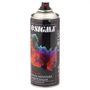Эмаль аэрозольная акриловая 400мл RAL 8019 серо-коричневый глянец SIGMA (2736731) №2