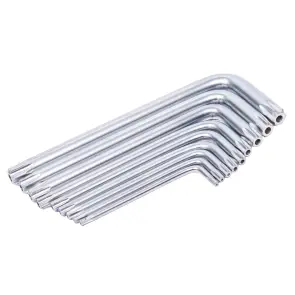 Ключі TORX 9шт T10-T50мм CrV (короткі з отвором) GRAD (4022275) №3