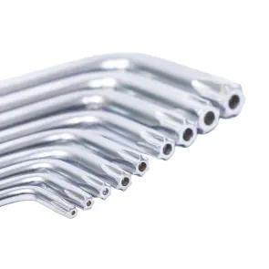 Ключі TORX 9шт T10-T50мм CrV (короткі з отвором) GRAD (4022275) №8