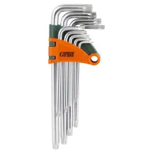 Ключи TORX 9шт T10-T50мм CrV (средние с отверстием) GRAD (4022285)