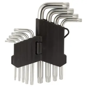 Ключі TORX 9шт T10-T50 мм CrV (короткі з отвором) SIGMA (4022211) №5