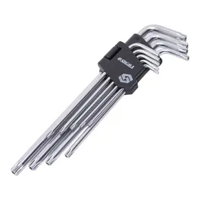 Ключи TORX 9шт T10-T50мм CrV (длинные с отверстием) SIGMA (4022231) №1