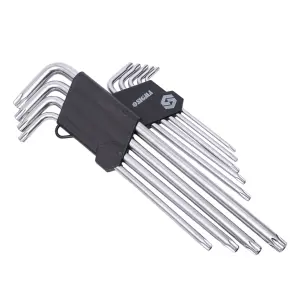 Ключи TORX 9шт T10-T50мм CrV (длинные с отверстием) SIGMA (4022231) №2