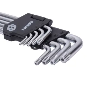 Ключи TORX 9шт T10-T50мм CrV (длинные с отверстием) SIGMA (4022231) №4