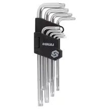 Ключі TORX 9шт T10-T50мм CrV (середні з отвором) SIGMA (4022221)