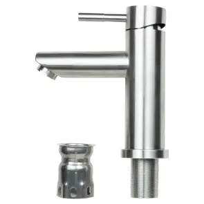 Змішувач KT Ø35 для раковини литий на гайці SS AQUATICA KT-1A170P (9722001) №3