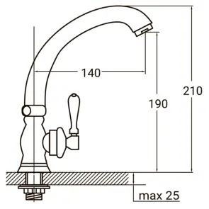 Змішувач PL ½" монокран на гайці (КРАТНО 2шт) AQUATICA PL-1G156C (9777600) №2