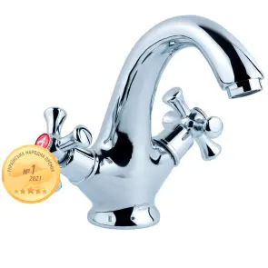 Смеситель PL 1/2" для раковины литой на шпильке AQUATICA PL-2A155C (9777000) №1