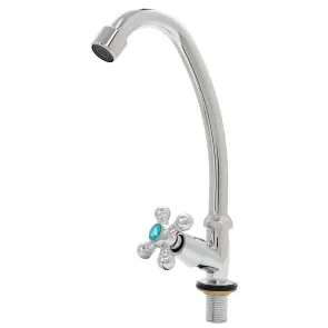 Змішувач s83 ½" монокран на гайці (КРАТНО 3шт) AQUATICA QM-1G159C (9783600) №1