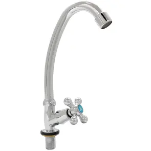 Змішувач s83 ½" монокран на гайці (КРАТНО 3шт) AQUATICA QM-1G159C (9783600) №2