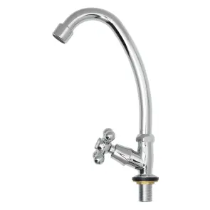 Змішувач s83 ½" монокран на гайці (КРАТНО 3шт) AQUATICA QM-1G159C (9783600) №3