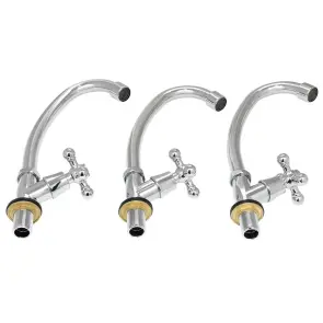 Змішувач s83 ½" монокран на гайці (КРАТНО 3шт) AQUATICA QM-1G159C (9783600) №8