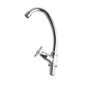 Смеситель QN 1/2" монокран на гайке (КРАТНО 2шт) AQUATICA QN-1G158C (9786600) №2