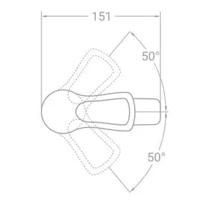 Змішувач s43 Ø40 для раковини на шпильці TAU SM-2A144C (9843000) №5