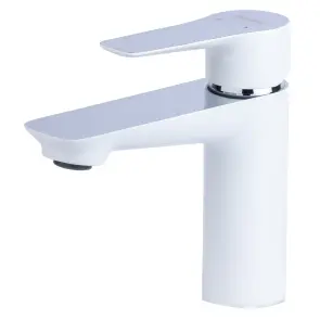 Змішувач GARDA Ø35 для раковини литий на шпильці CORSO (BC-2A121W) (9605003) №1