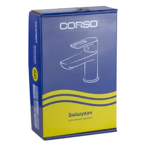 Змішувач MARMORE Ø35 для раковини литий на гайці CORSO DB-1A138C (9623000) №6