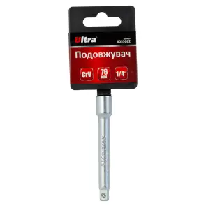 Подовжувач 1/4" 76мм CrV ULTRA (6055082) №2