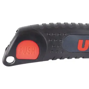 Нож сегментное лезвие 9мм корпус ABS/TPR автоматический замок ULTRA (8210142) №6