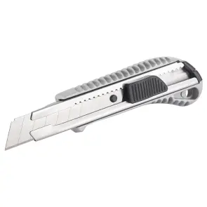 Ніж сегментний лезо 18мм корпус металевий автоматичний замок GRAD (8215265) №4