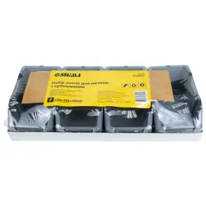 Набір лотків для метизів 8шт з кріпленнями (сірий) SIGMA (7418291) №6