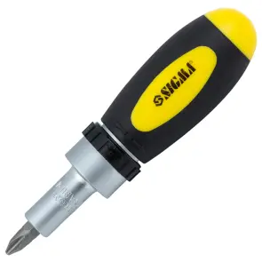 Отвертка с реверсом + торцевые насадки и биты 36шт CrV (кейс) SIGMA (4002511) №2