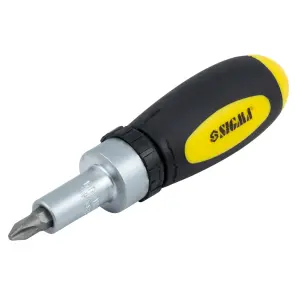 Отвертка с реверсом + торцевые насадки и биты 36шт CrV (кейс) SIGMA (4002511) №3