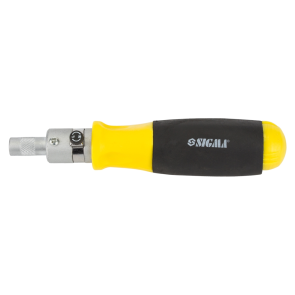 Отвертка с реверсом + трещотка + биты 11шт CrV SIGMA (4001131) №2