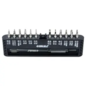Отвертка + биты 1/4" 24шт CrV для мобильных телефонов (пласт кейс) SIGMA (4003251) №3