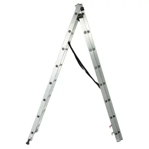 Драбина розкладна універсальна 3×8 сходинок 5.09м SIGMA (5032324) №7