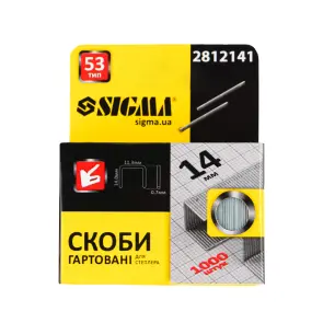 Скобы 14×11.3мм закаленные 1000шт SIGMA (2812141) №7