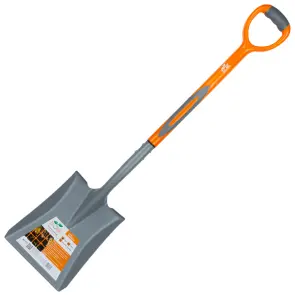 Лопата совкова з пластиковою ручкою 280×240×1050мм 1.8кг FLORA (5046034) №1