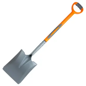 Лопата совкова з пластиковою ручкою 280×240×1050мм 1.8кг FLORA (5046034) №2