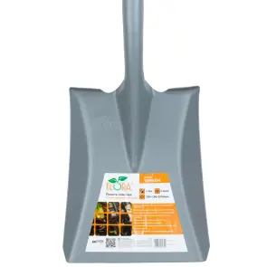 Лопата совкова з пластиковою ручкою 280×240×1050мм 1.8кг FLORA (5046034) №4