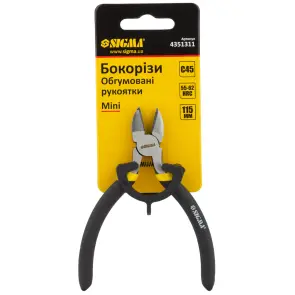 Бокорезы 115мм обрезиненные рукоятки Mini SIGMA (4351311) №3