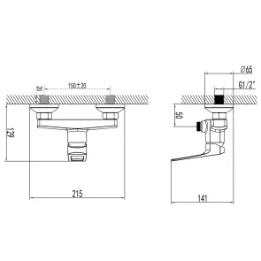 Смеситель BOLSENA Ø35 для душа CORSO 9614300 (CB-1D137C) №4