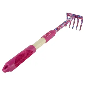 Граблі 5-ти зубі (pink) (TPR) FLORA (5043154) №4