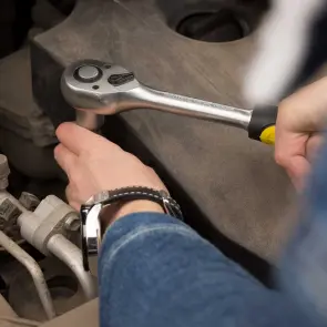 Ключ-трещотка 1/2" с набором насадок и удлинителем 12шт CrV mid SIGMA (6003701) №5