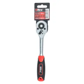 Ключ-тріскачка 3/8" 200мм 72T CrV ULTRA (6050312) №4